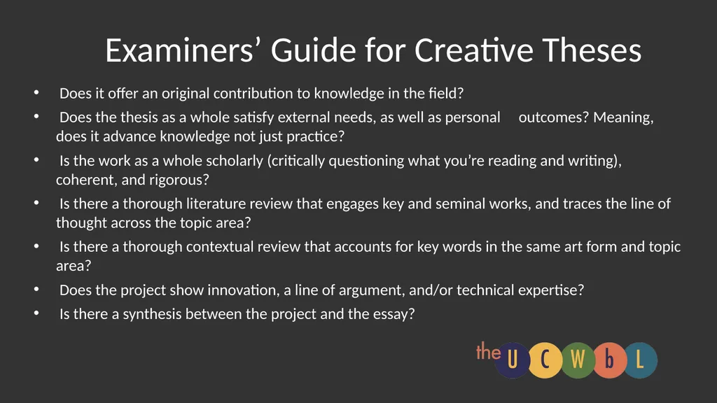 The Creative Thesis: How to Develop a Creative - slide 4 of 7