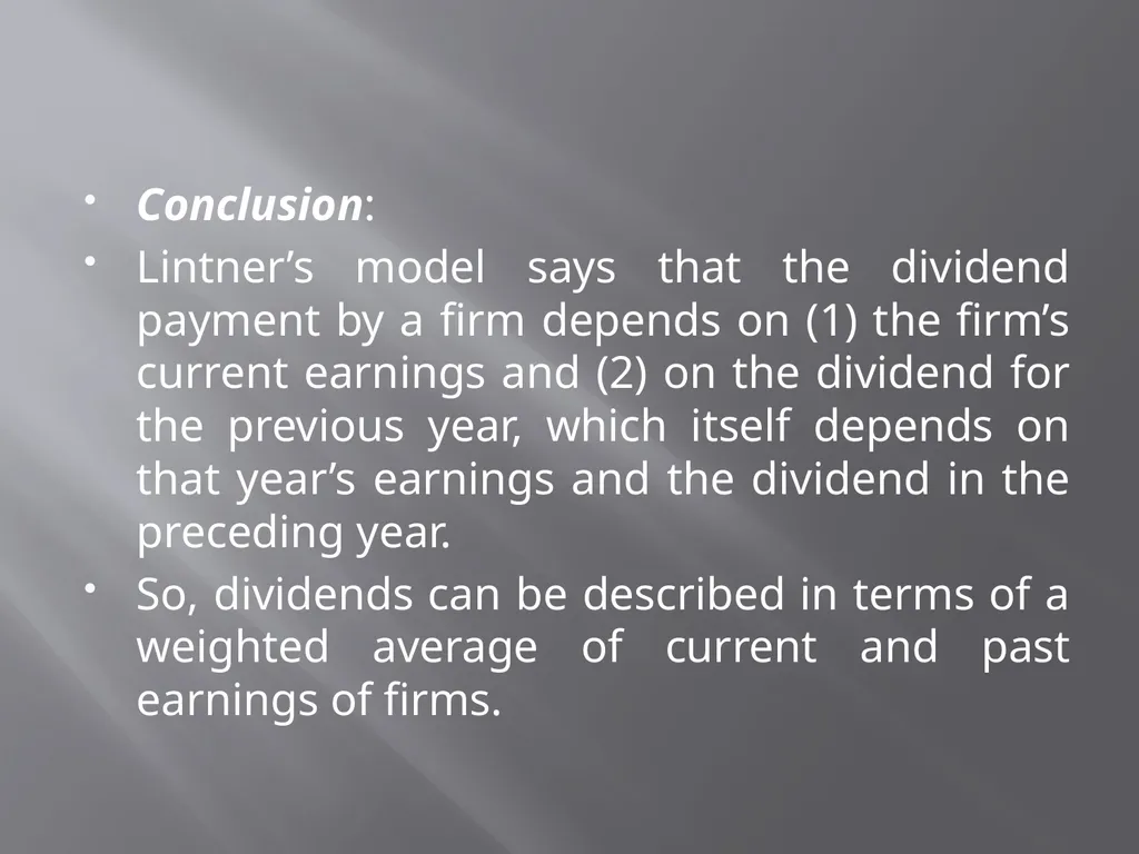 Payout Policy Corporate Finance: BA (H) Economics, - slide 13 of 29