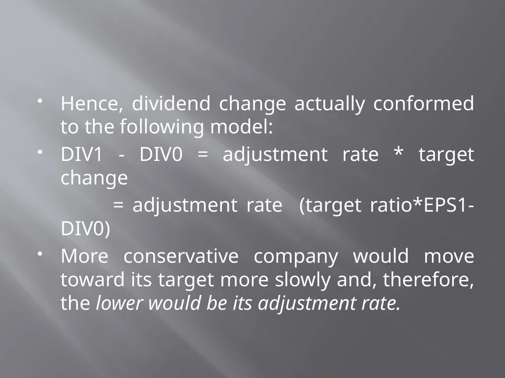 Payout Policy Corporate Finance: BA (H) Economics, - slide 12 of 29