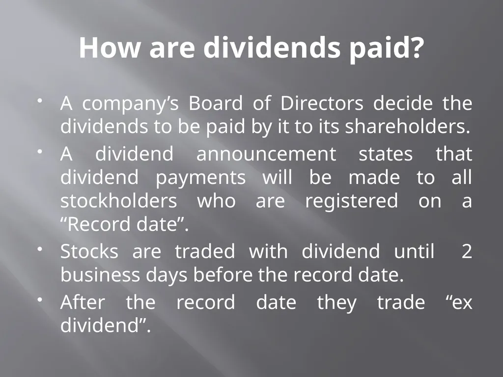 Payout Policy Corporate Finance: BA (H) Economics, - slide 4 of 29