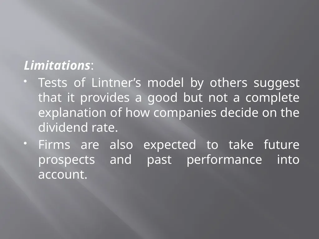 Payout Policy Corporate Finance: BA (H) Economics, - slide 14 of 29