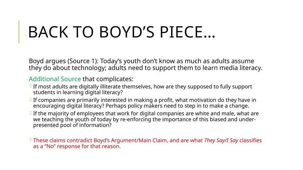 Extend, Complicate, Qualify, Challenge, Illustrate - slide 10 of 29