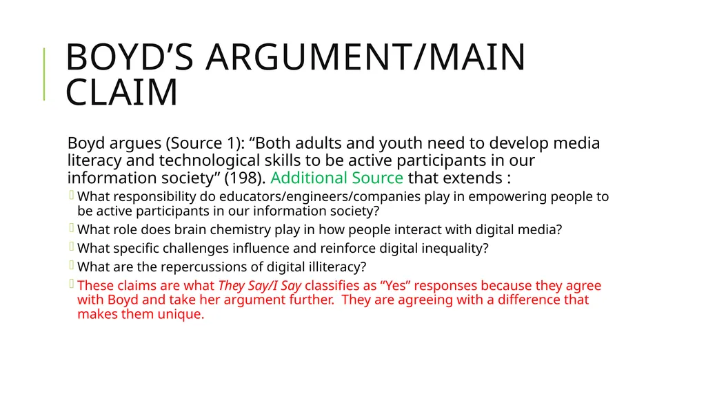 Extend, Complicate, Qualify, Challenge, Illustrate - slide 7 of 29