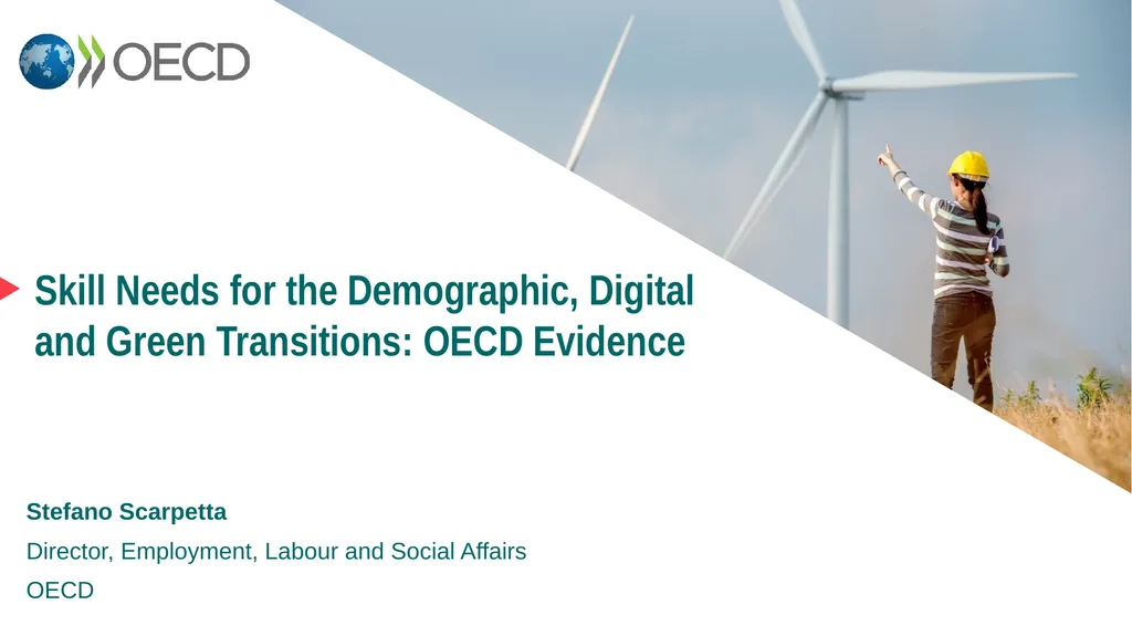 Skill Needs for the Demographic, Digital and Green - slide 1 of 13