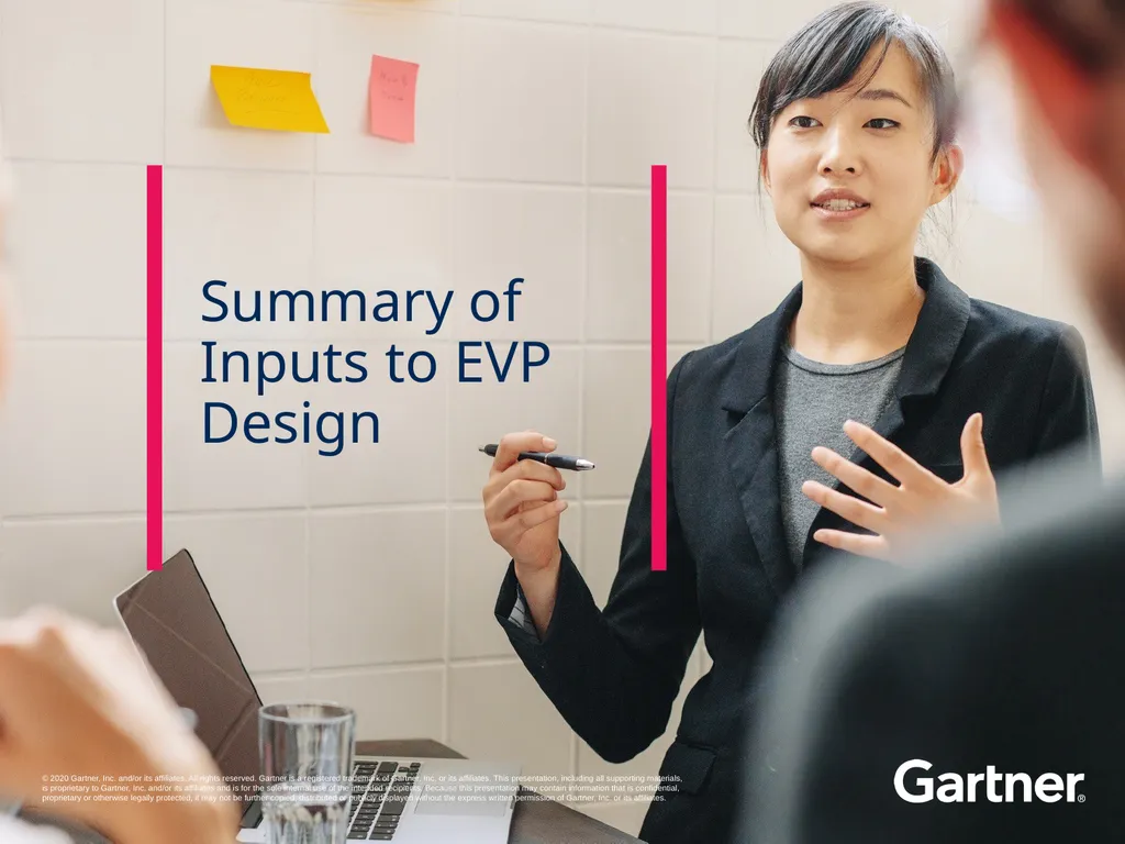 Summary of Inputs to EVP Design What it does: This - slide 1 of 12