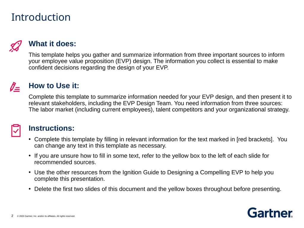 Summary of Inputs to EVP Design What it does: This - slide 2 of 12