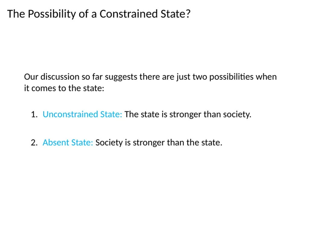 The Origins of the Modern State What is the State? - slide 85 of 92