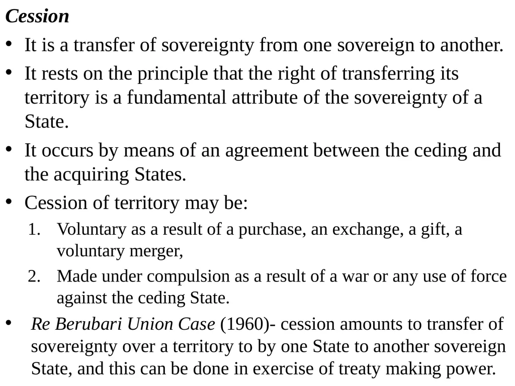 Public International Law Territorial Sovereignty - slide 9 of 12