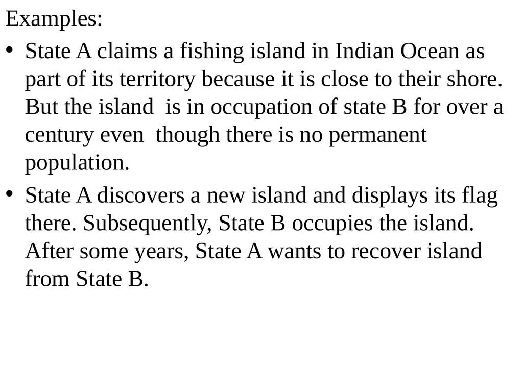 Public International Law Territorial Sovereignty - slide 5 of 12