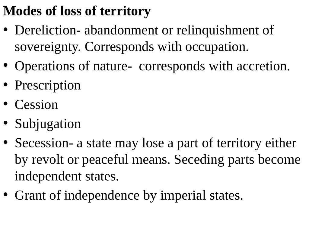 Public International Law Territorial Sovereignty - slide 11 of 12
