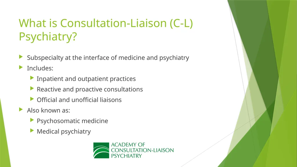 Introduction to Consultation-Liaison Psychiatry - slide 4 of 32