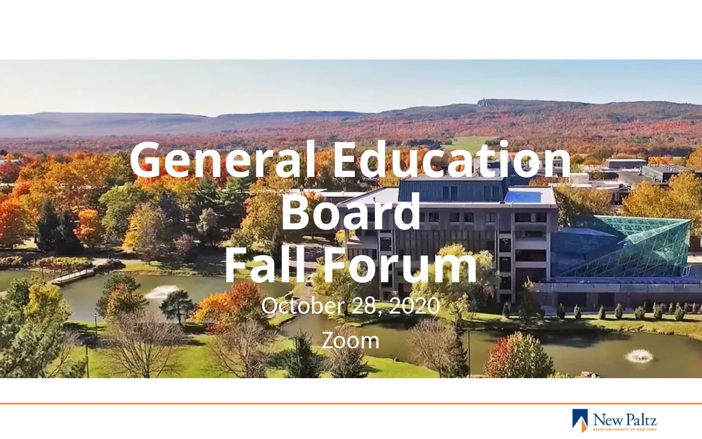 General Education Board Fall Forum October 28, - slide 1 of 15