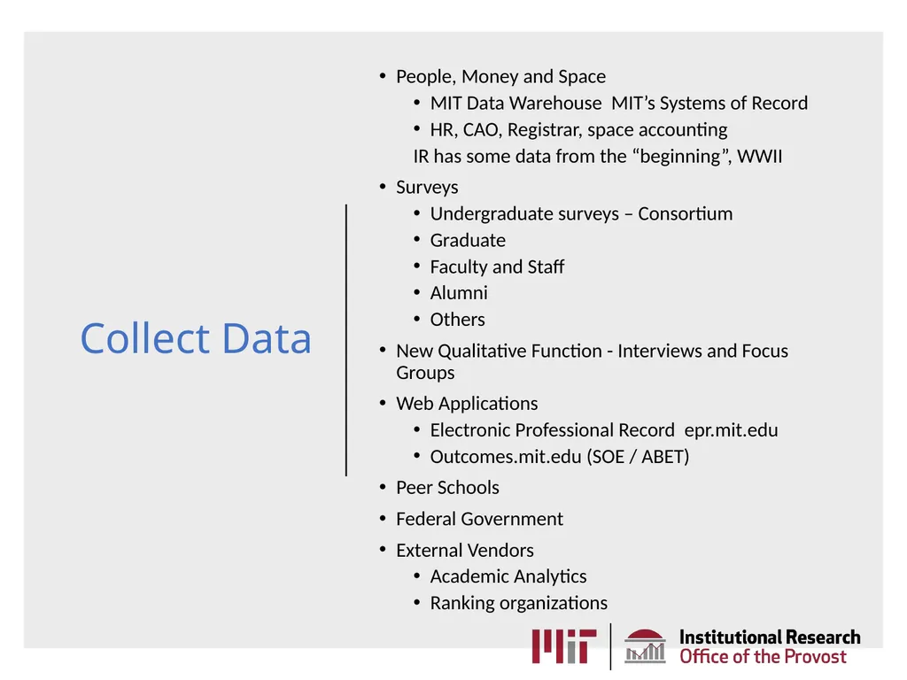 MIT Institutional Research AKA the Office of - slide 7 of 27