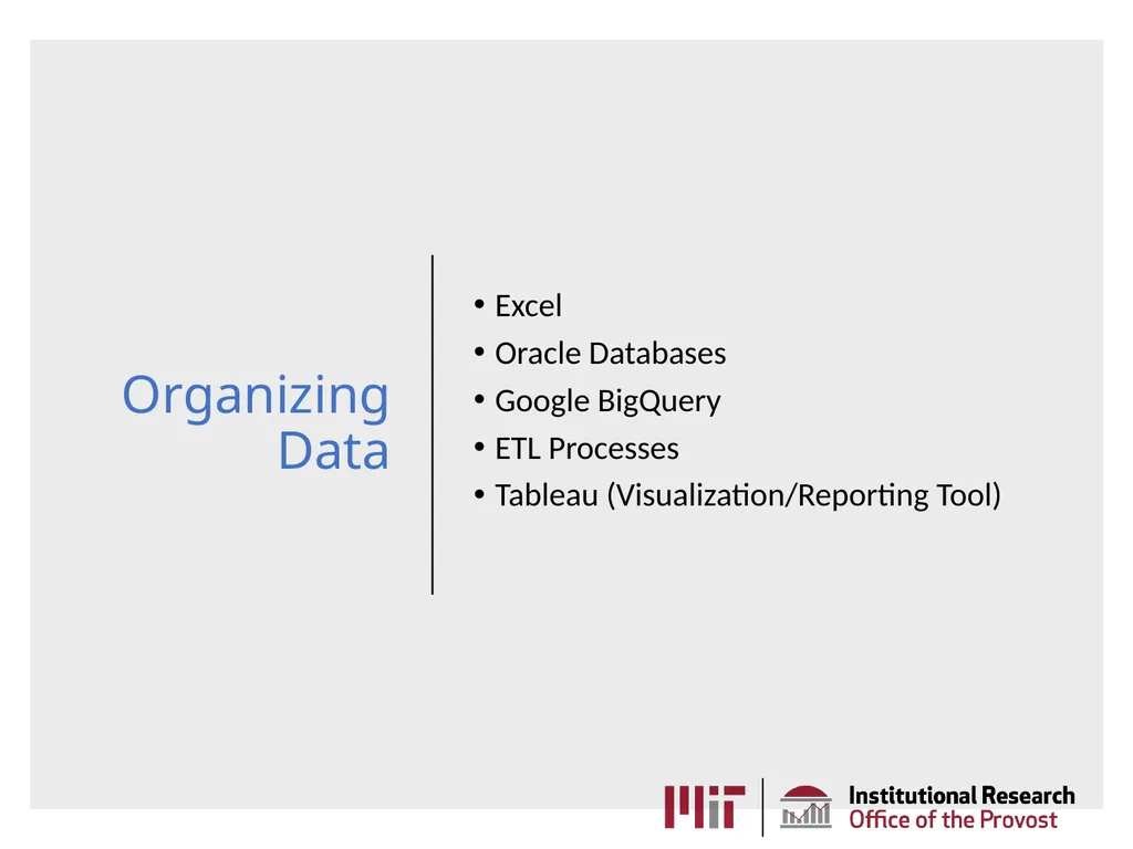 MIT Institutional Research AKA the Office of - slide 8 of 27