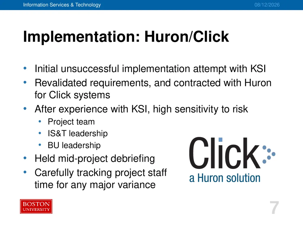 IACUC/ASC Systems Implementation Project Advisory - slide 7 of 20