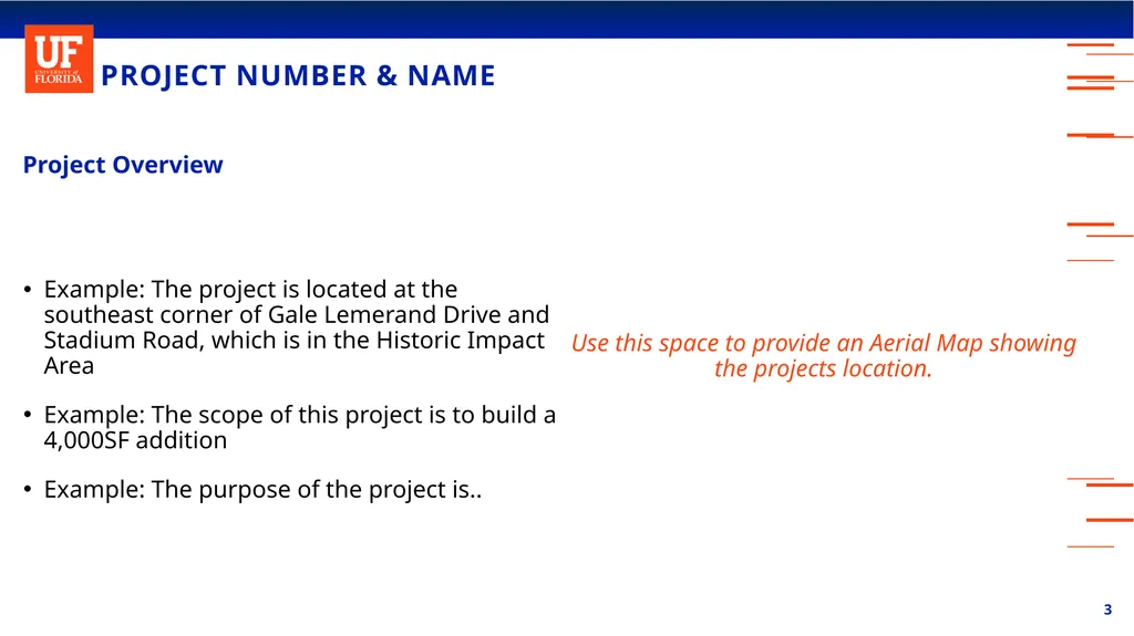 PROJECT NUMBER & NAME (Ex. MP10000 CENTURY TOWER) - slide 3 of 8
