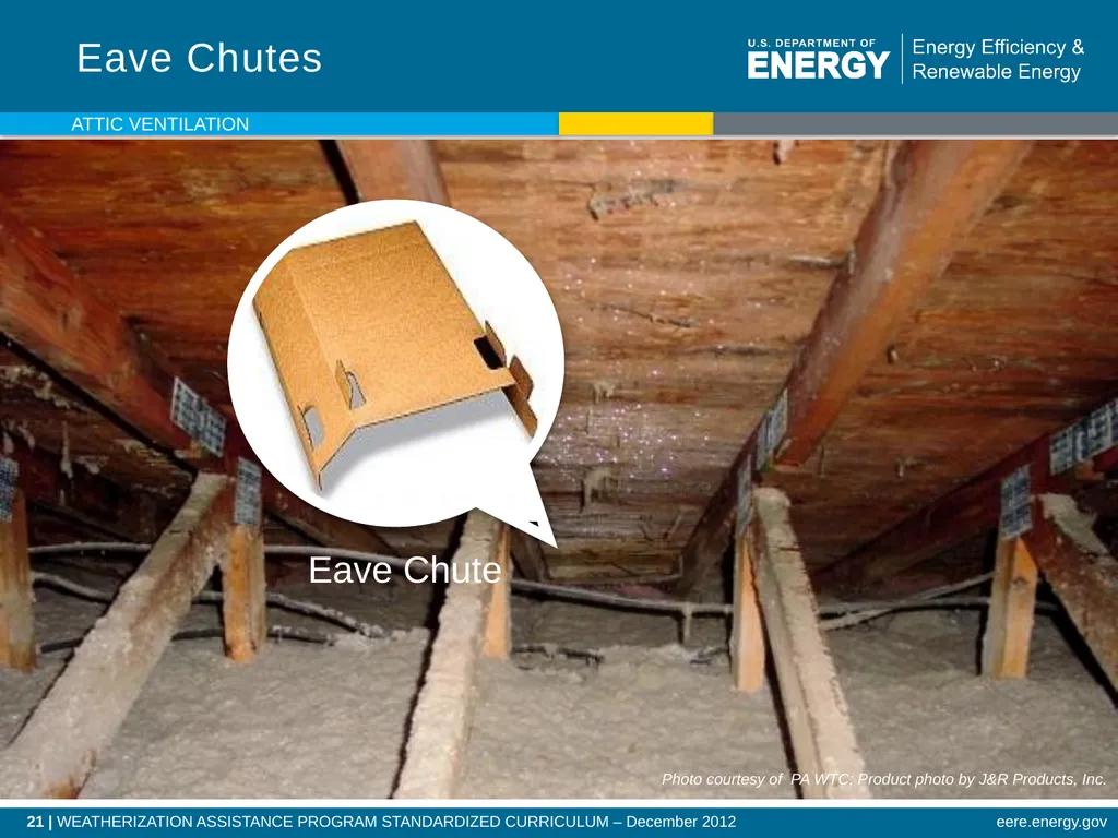 Attic Ventilation WEATHERIZATION ENERGY AUDITOR - slide 21 of 23