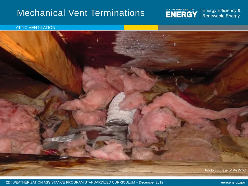 Attic Ventilation WEATHERIZATION ENERGY AUDITOR - slide 22 of 23