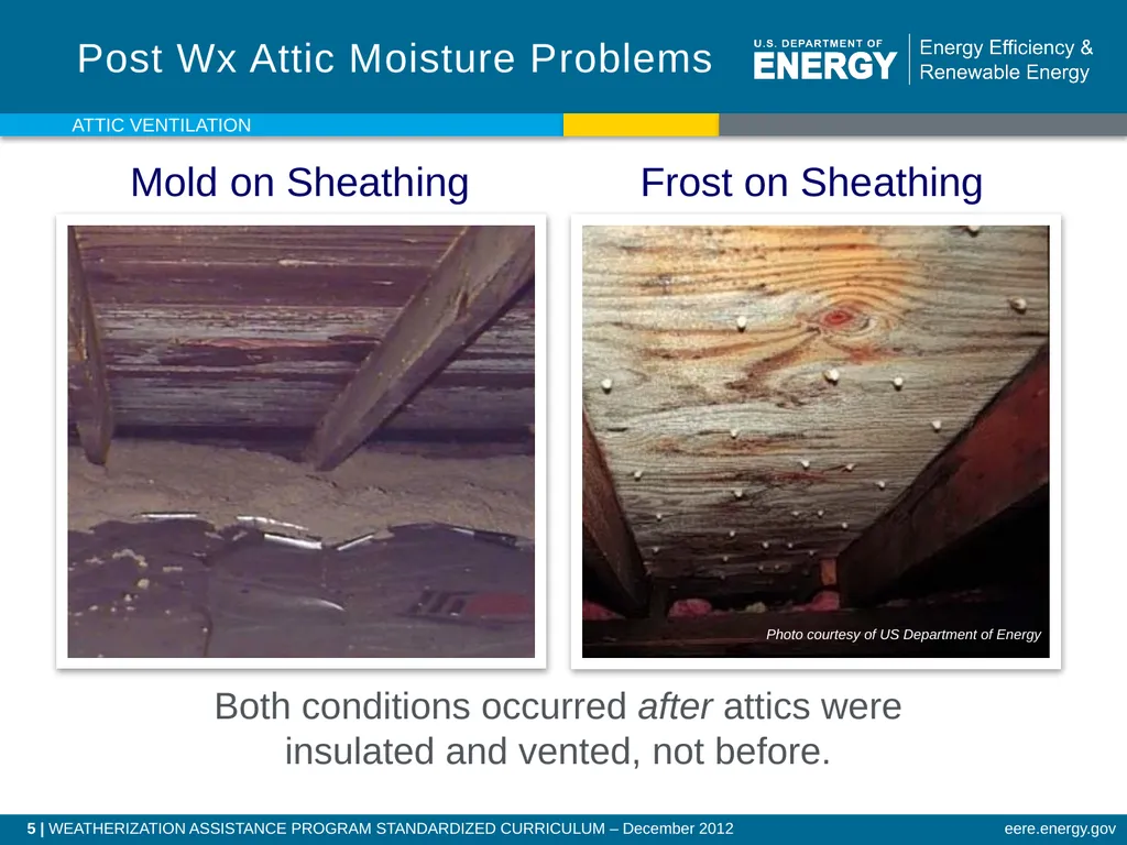 Attic Ventilation WEATHERIZATION ENERGY AUDITOR - slide 5 of 23