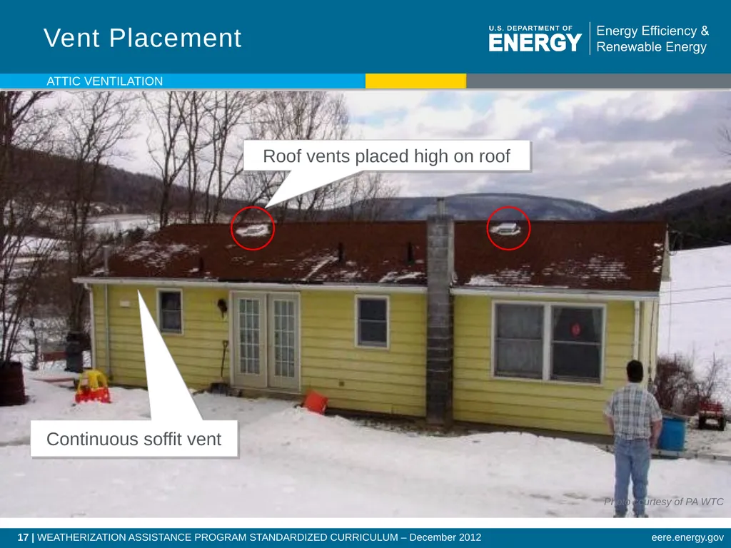 Attic Ventilation WEATHERIZATION ENERGY AUDITOR - slide 17 of 23