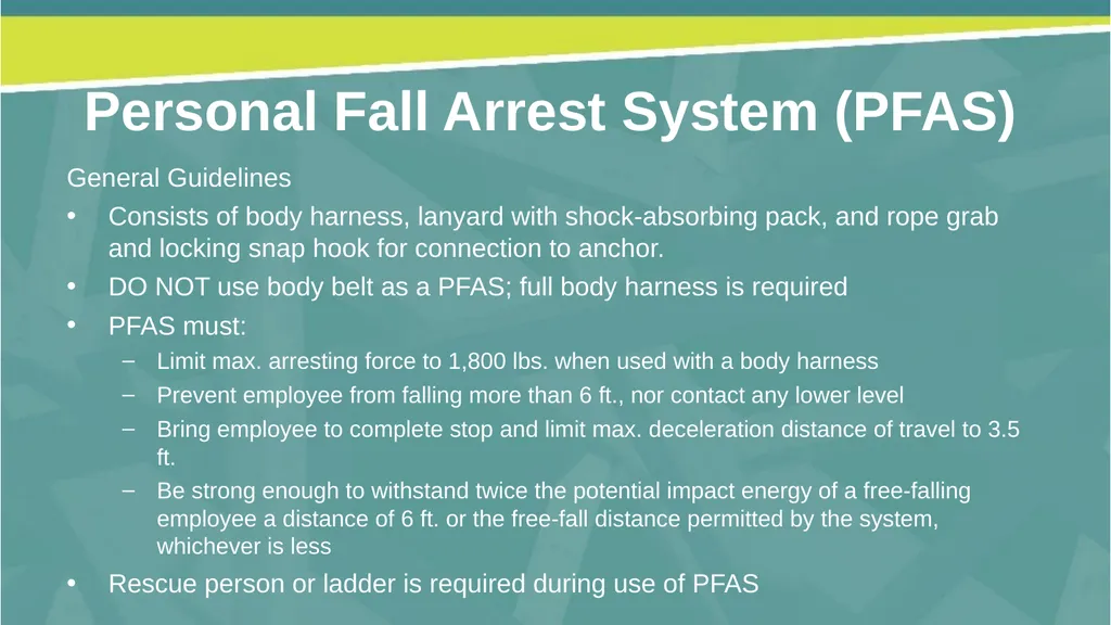 Welcome! Fall Prevention in Construction This - slide 22 of 43