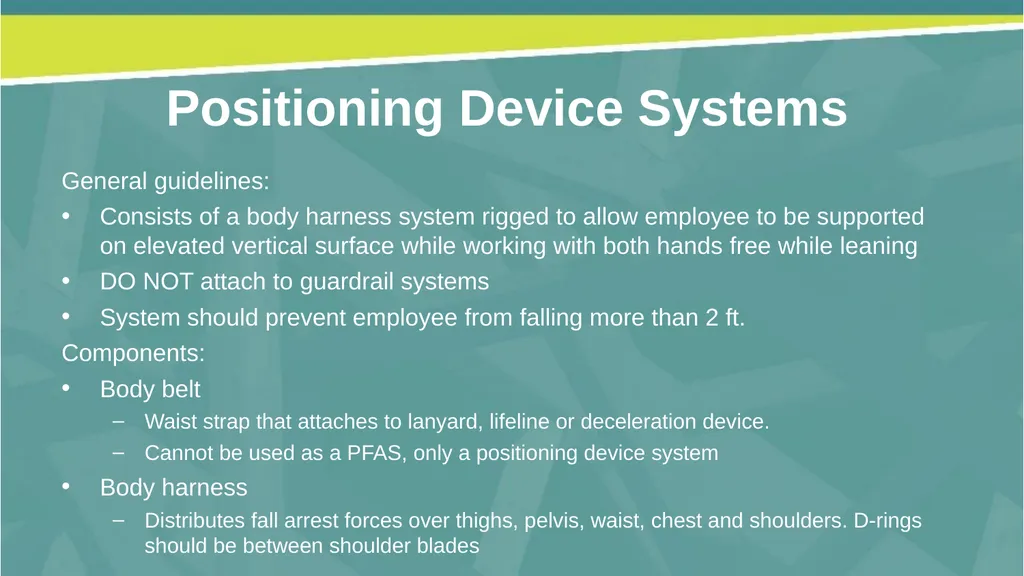 Welcome! Fall Prevention in Construction This - slide 27 of 43