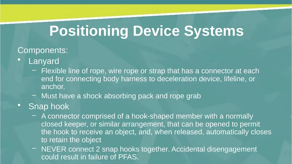 Welcome! Fall Prevention in Construction This - slide 29 of 43