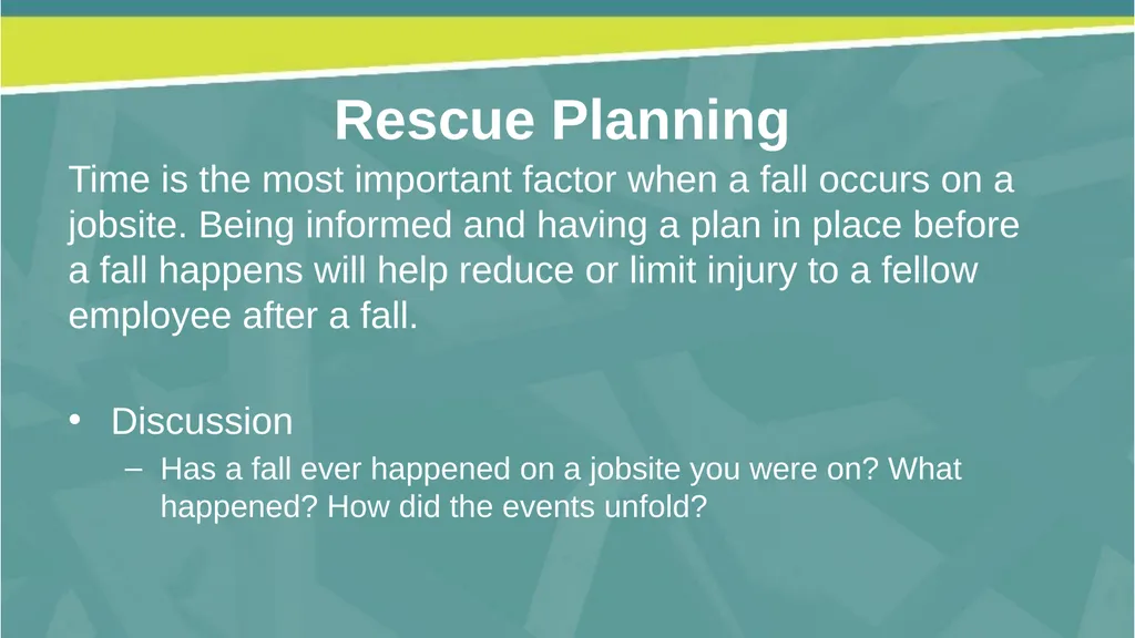 Welcome! Fall Prevention in Construction This - slide 36 of 43