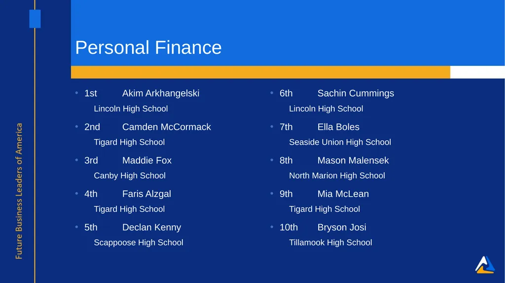 Awards of Excellence Columbia Delta Regional - slide 49 of 57