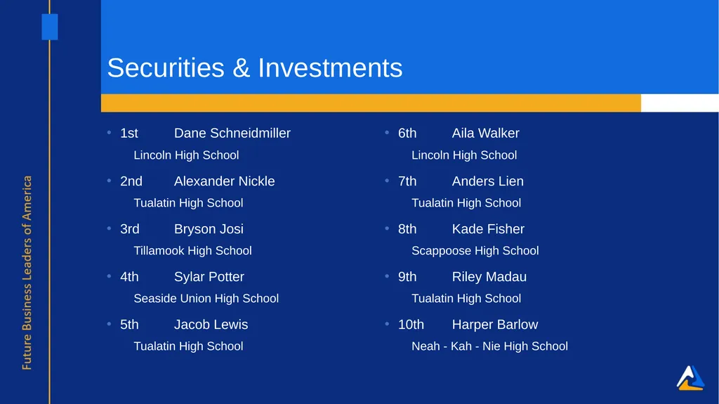 Awards of Excellence Columbia Delta Regional - slide 53 of 57