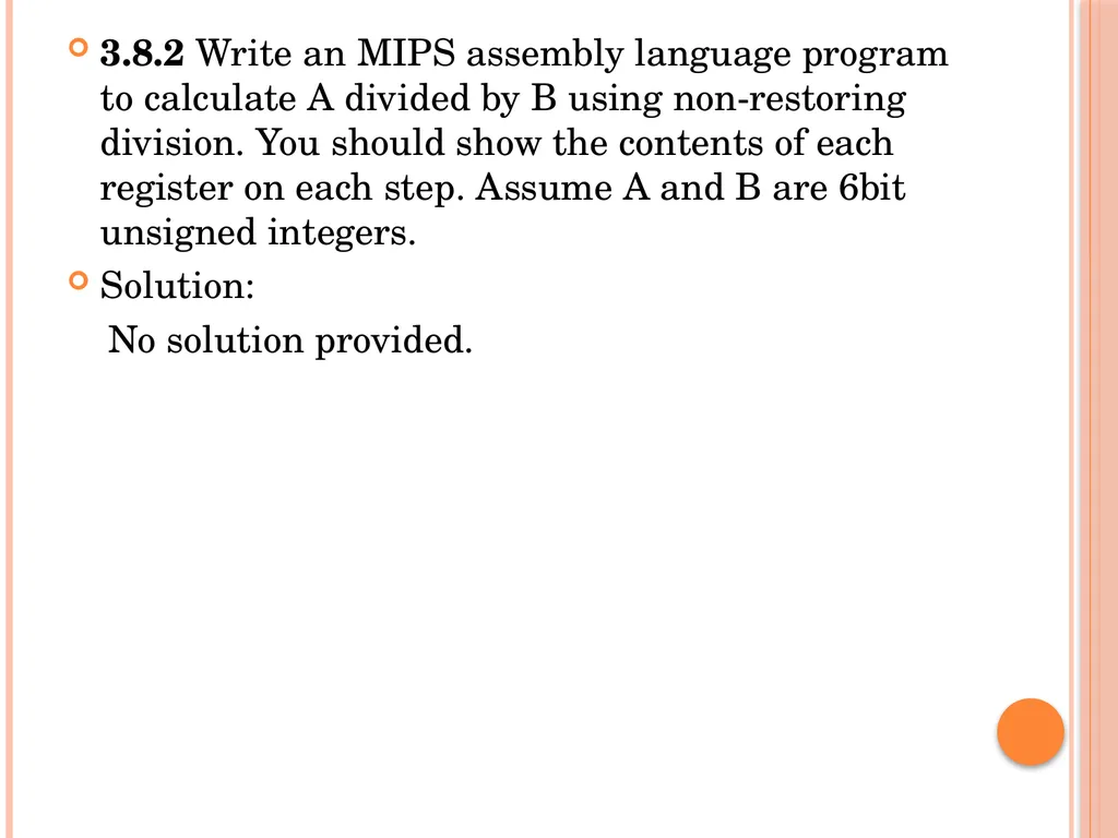 Solutions Chapter 3 Exercise 3.6 In this exercise - slide 22 of 59