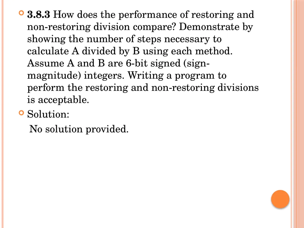 Solutions Chapter 3 Exercise 3.6 In this exercise - slide 23 of 59