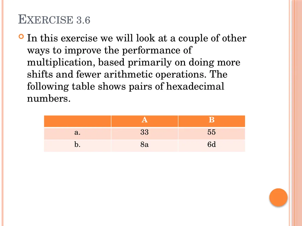 Solutions Chapter 3 Exercise 3.6 In this exercise - slide 2 of 59