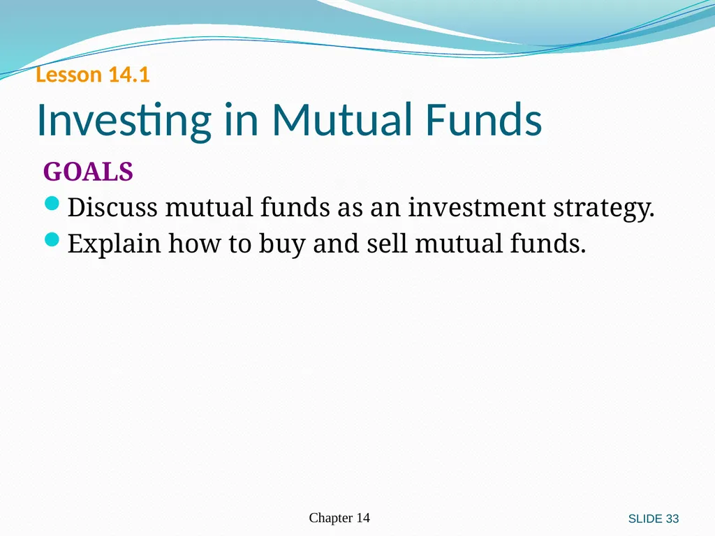 Investing in Stocks 12.1 Evaluating Stocks 12.2 - slide 33 of 49