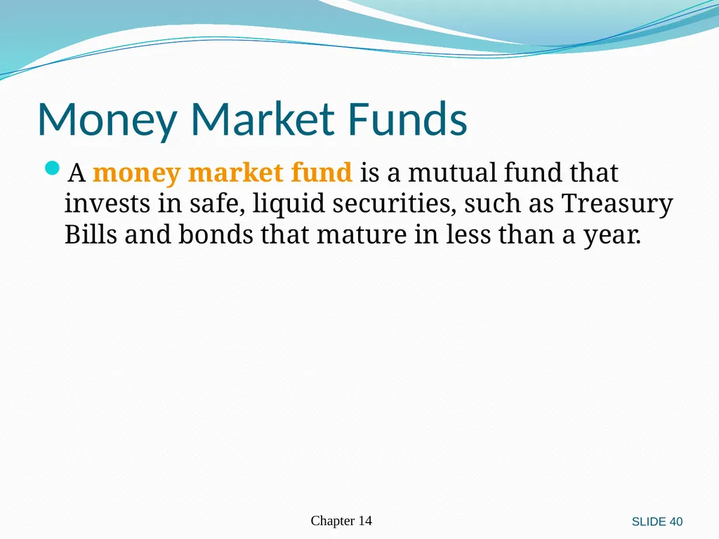 Investing in Stocks 12.1 Evaluating Stocks 12.2 - slide 40 of 49