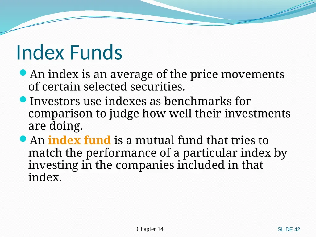 Investing in Stocks 12.1 Evaluating Stocks 12.2 - slide 42 of 49