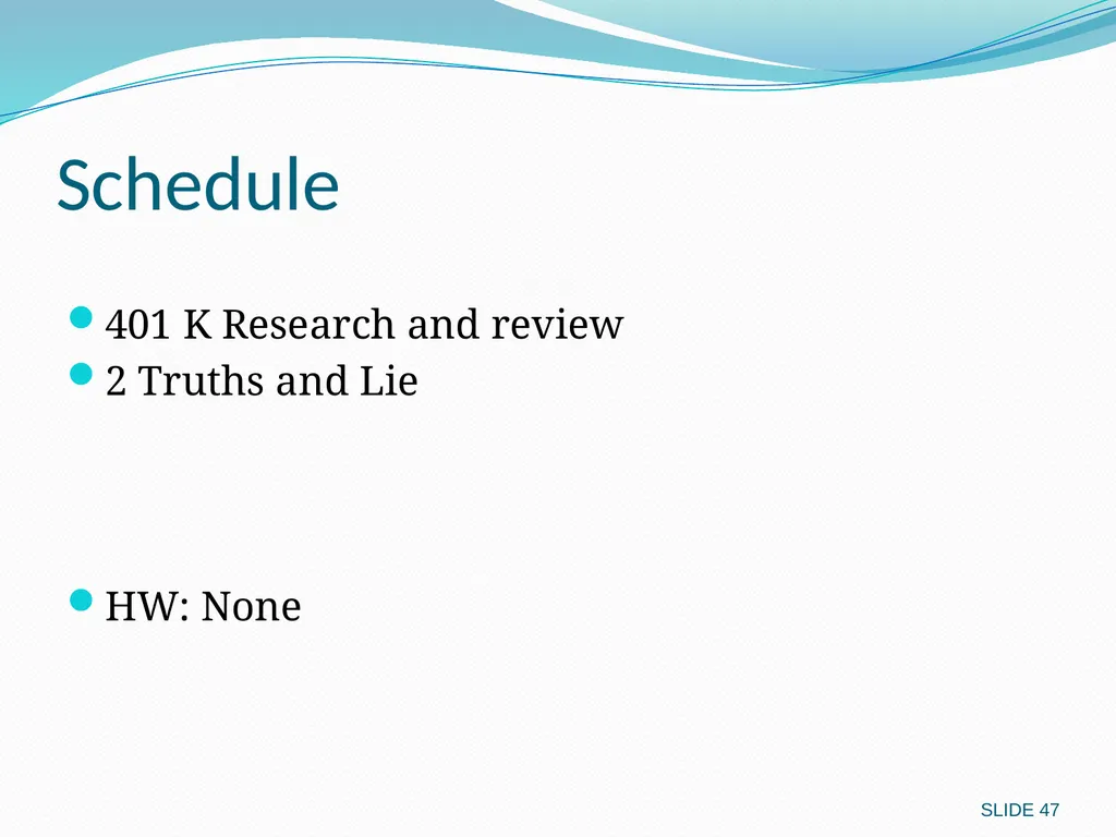 Investing in Stocks 12.1 Evaluating Stocks 12.2 - slide 47 of 49