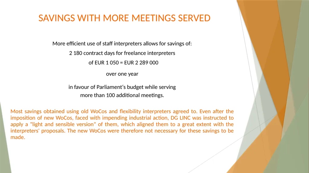 Interpreters’ Working Conditions (Or how numbers - slide 12 of 36