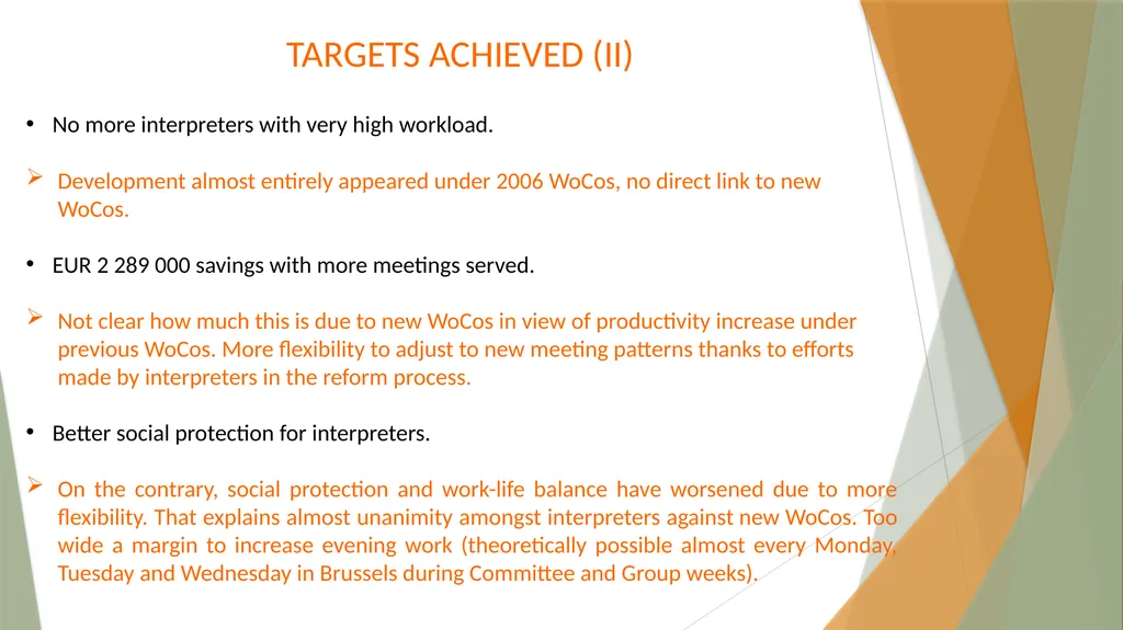 Interpreters’ Working Conditions (Or how numbers - slide 16 of 36