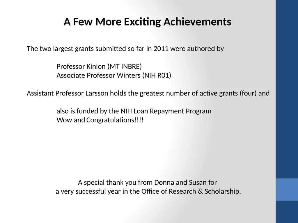 College of Nursing 2010-2011 Academic Year - slide 20 of 26