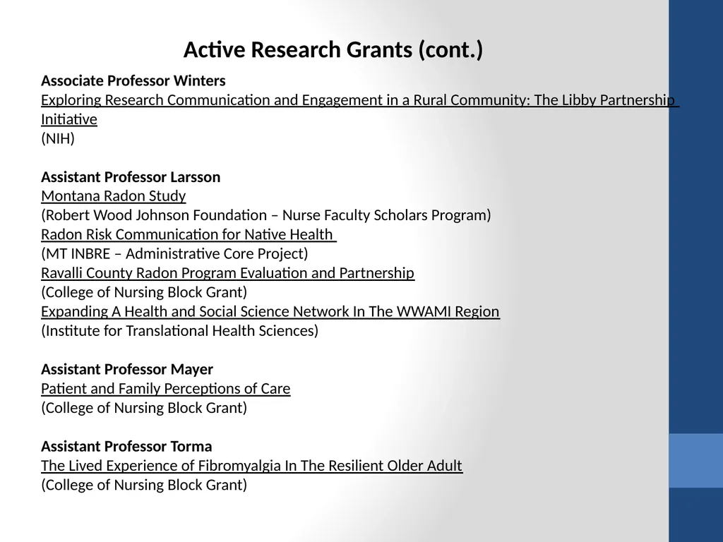 College of Nursing 2010-2011 Academic Year - slide 16 of 26