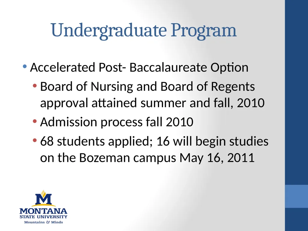 College of Nursing 2010-2011 Academic Year - slide 4 of 26