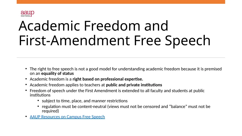 Academic Freedom and Shared Governance Dean’s - slide 7 of 12