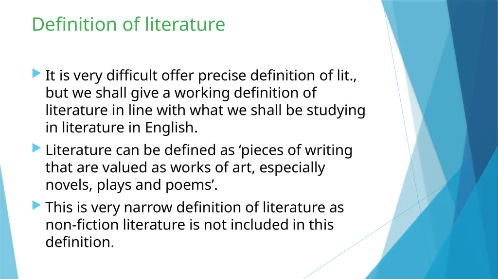 Introduction to English Literature By Narendra - slide 4 of 16