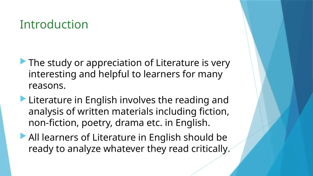 Introduction to English Literature By Narendra - slide 3 of 16