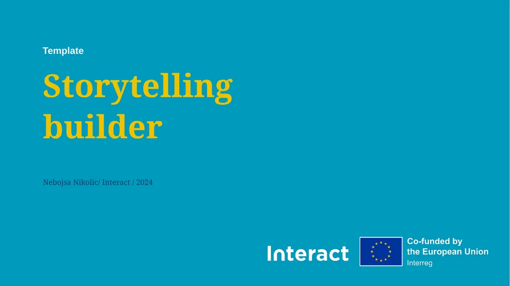 Storytelling builder Template Nebojsa Nikolic/ - slide 1 of 15