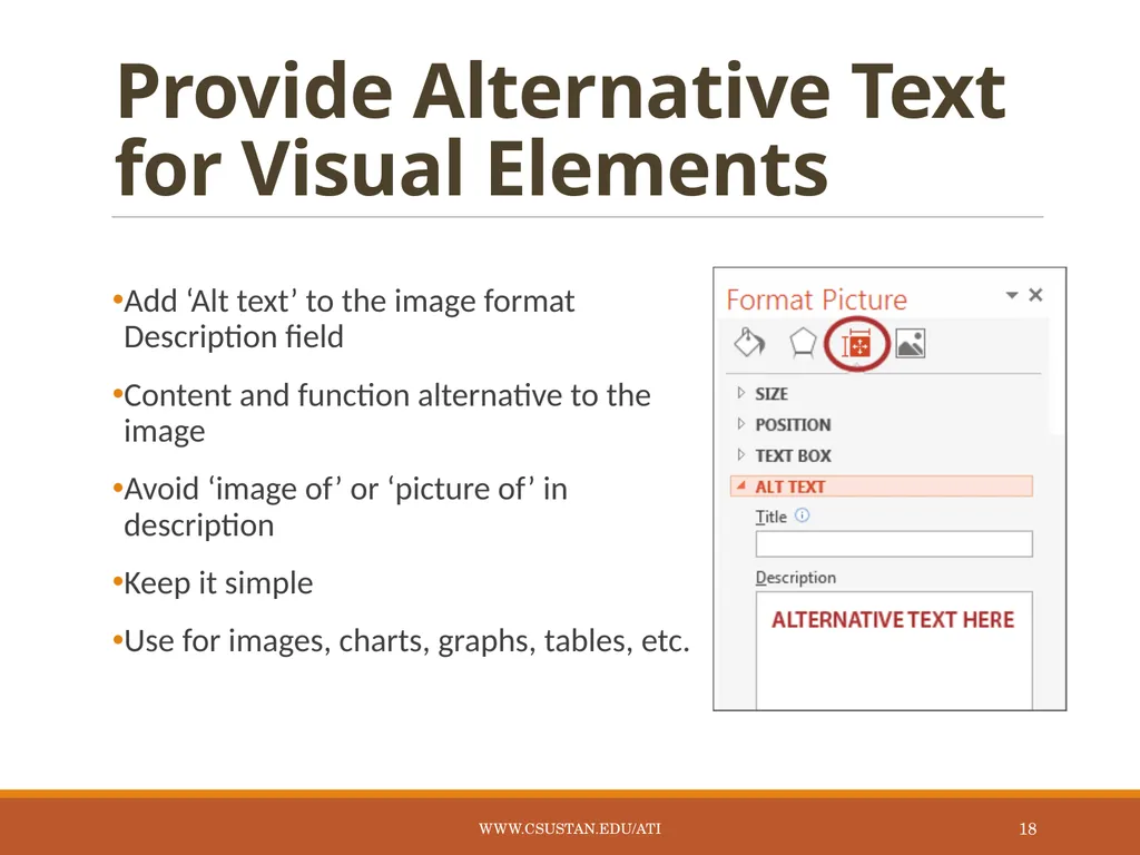 Accessible Technology Initiative Online Course - slide 18 of 43