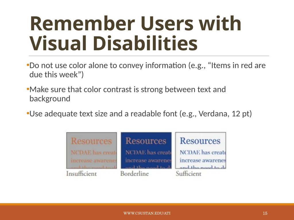 Accessible Technology Initiative Online Course - slide 15 of 43