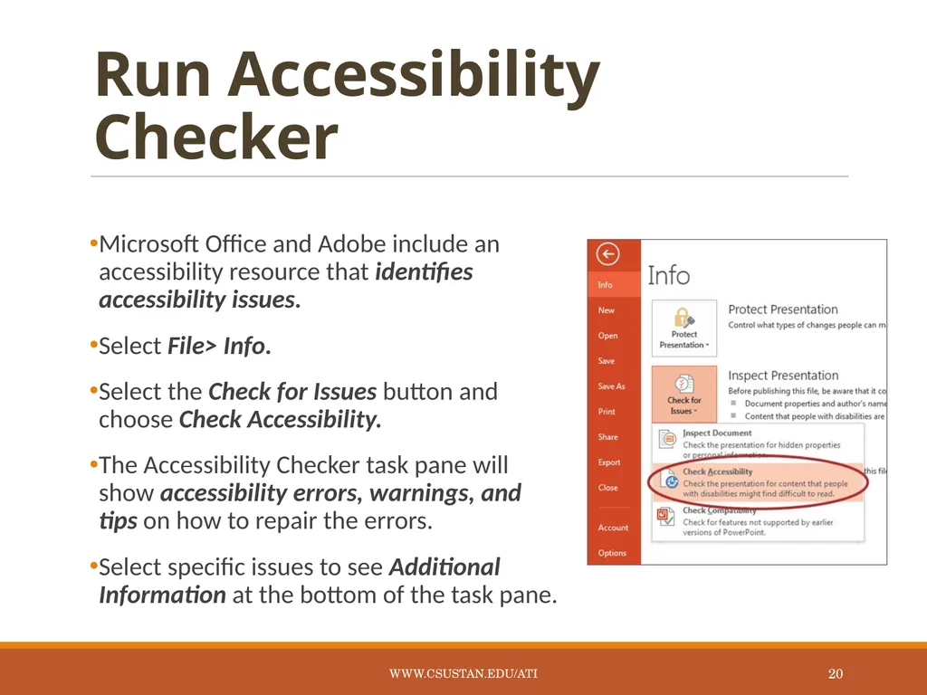 Accessible Technology Initiative Online Course - slide 20 of 43