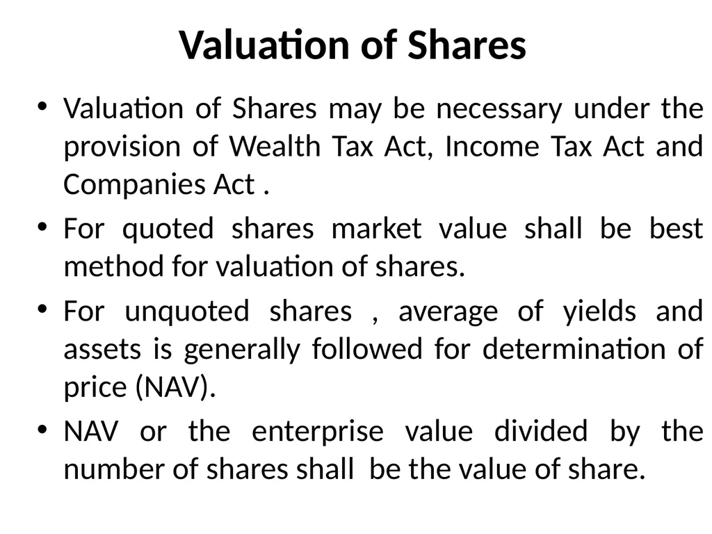 CONCEPT OF VALUATION CMA PRANAB KR.CHAKRABARTY - slide 31 of 59